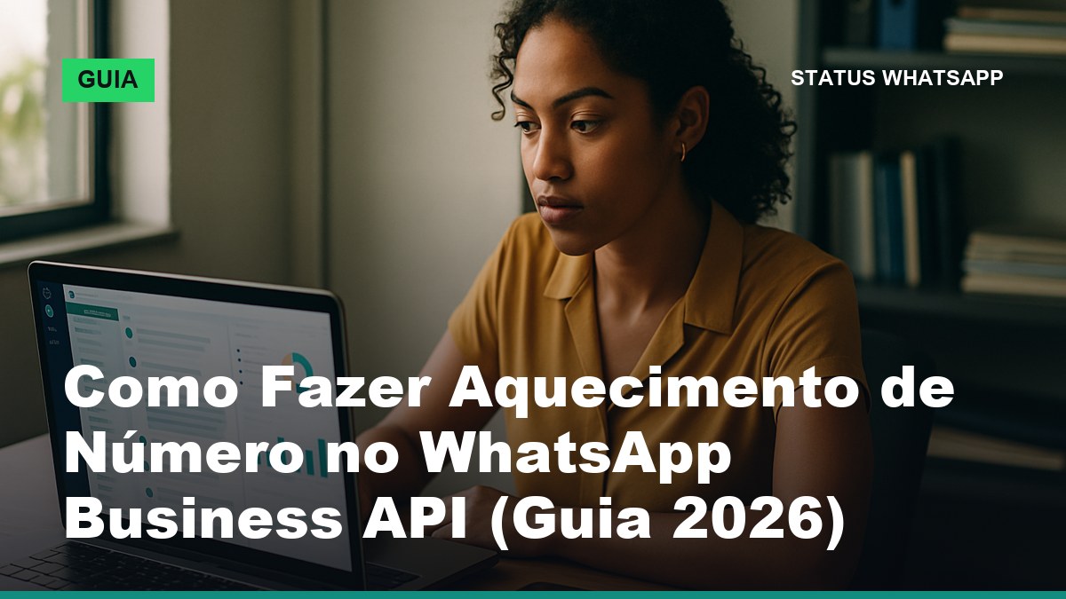 Analista brasileiro acompanhando o aquecimento de número no WhatsApp Business API pelo painel do Meta Business