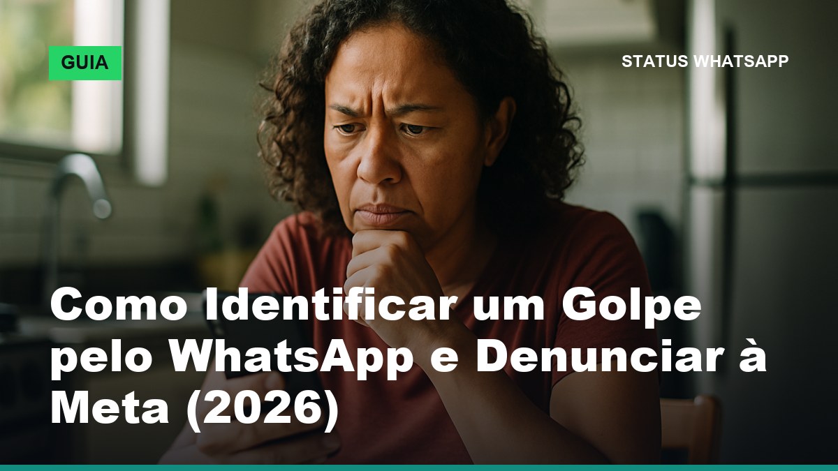 Pessoa conferindo mensagem suspeita no celular para identificar golpe pelo WhatsApp